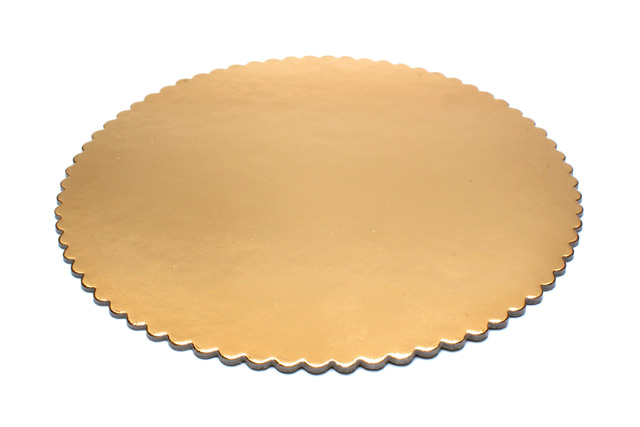 20cm dortová podložka GG2400 zlato/zlatá - 5ks