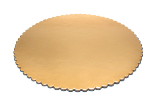 26cm dortová podložka GG2400 zlato/zlatá - 5ks